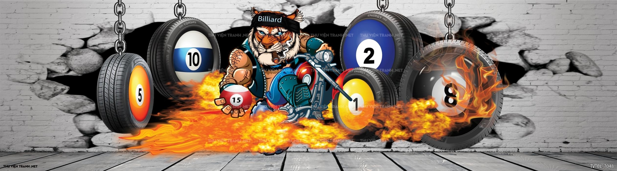 Tranh Bida- Billiards