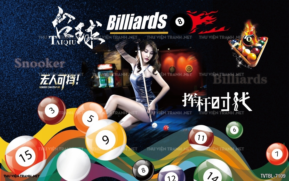 Tranh Bida- Billiards
