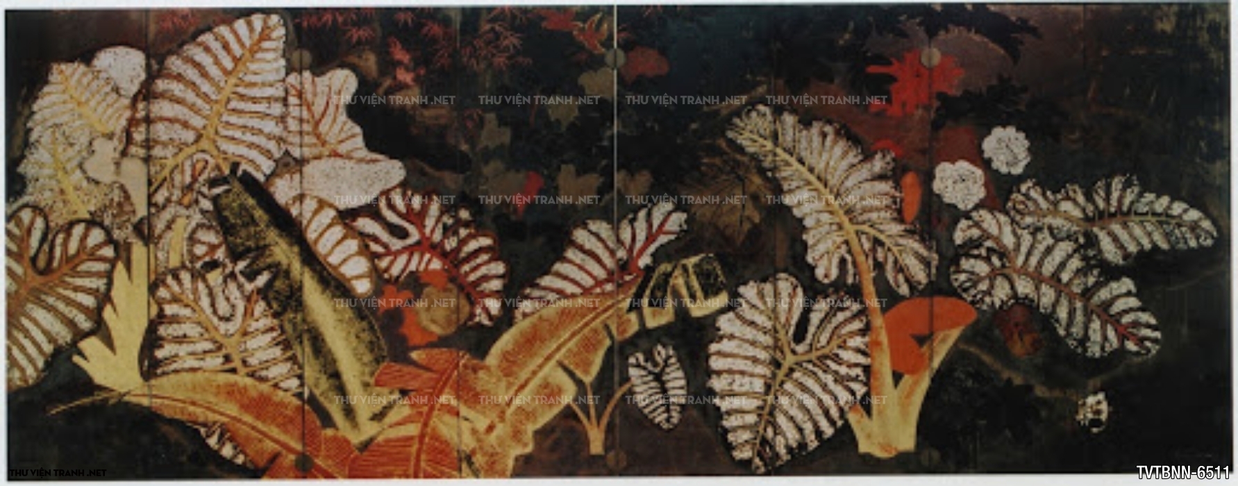 Tranh dán tường lá chuối- Banana Leaf