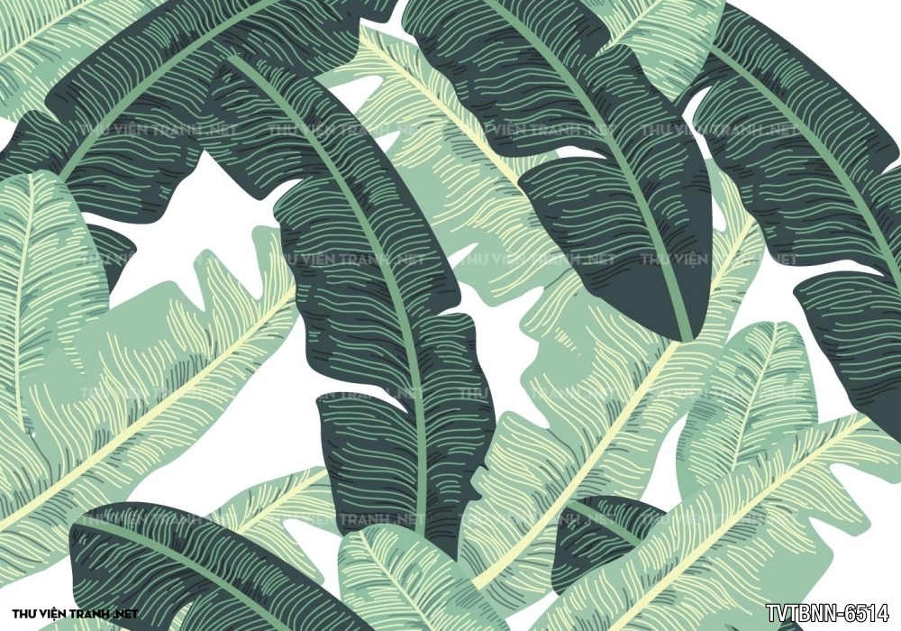 Tranh dán tường lá chuối- Banana Leaf