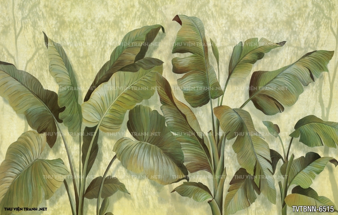 Tranh dán tường lá chuối- Banana Leaf