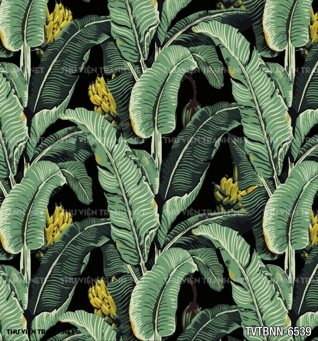 Tranh dán tường lá chuối- Banana Leaf