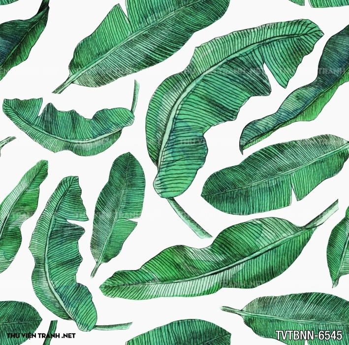 Tranh dán tường lá chuối- Banana Leaf