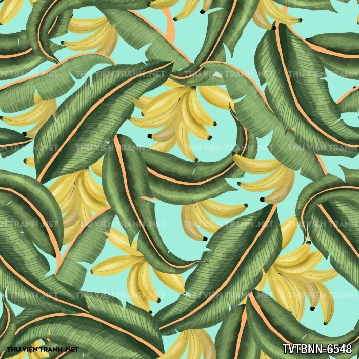 Tranh dán tường lá chuối- Banana Leaf
