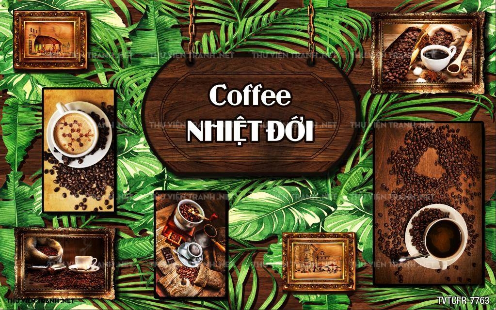 tranh cafe Retro