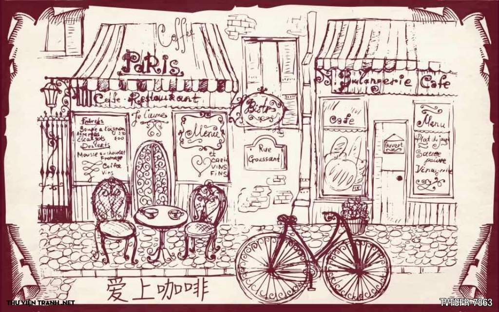 tranh cafe3