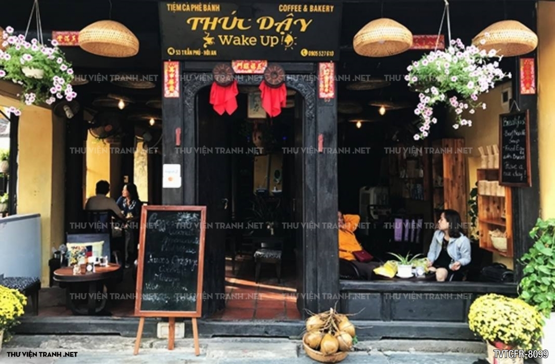 Tranh quán cafe, Trà sữa Vintage 3