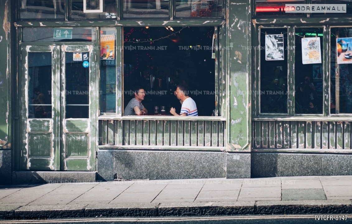 Tranh quán cafe, Trà sữa Vintage 3