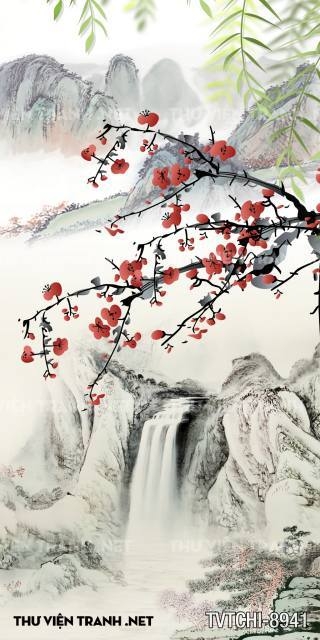 Tranh dán tường Chinoiseries - Wallpaper Chinoiseries