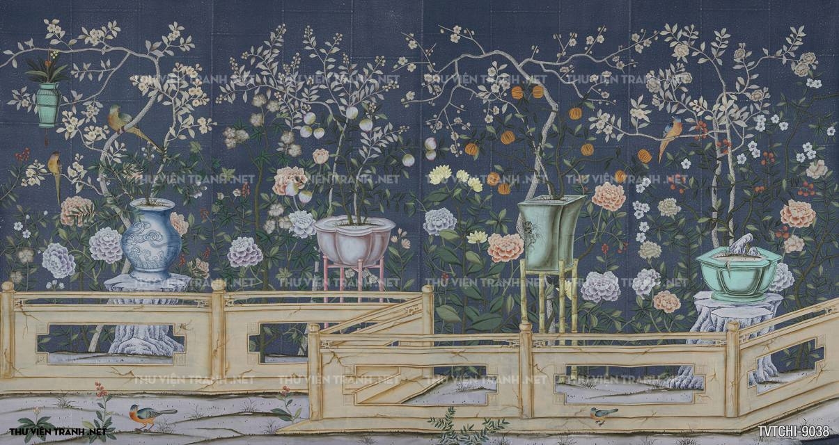 Tranh dán tường Chinoiseries