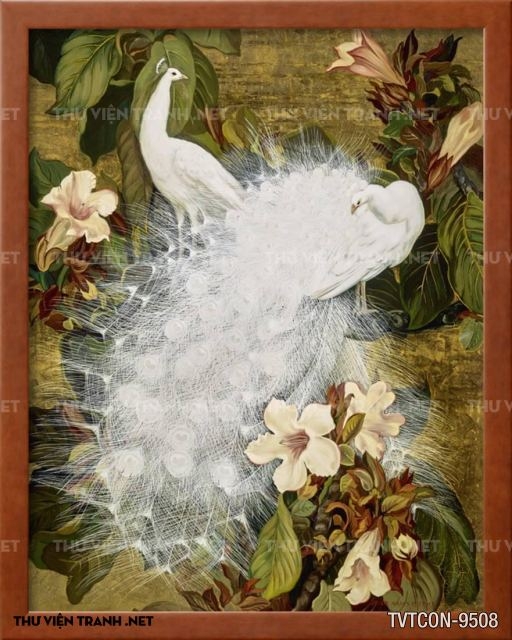 Tranh Chim Công-Peacock