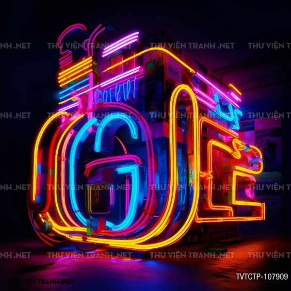 Tranh dán tường  City Punk - Neon