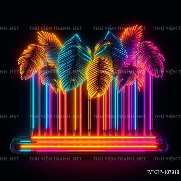 Tranh dán tường  City Punk - Neon