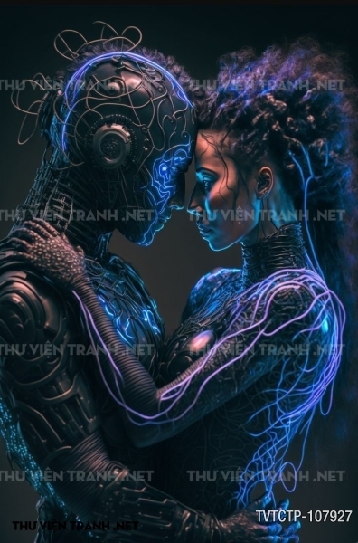 Tranh dán tường  City Punk - Neon