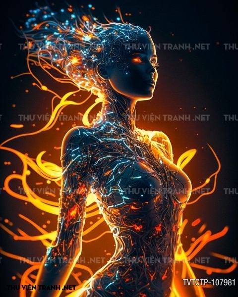 Tranh dán tường City Punk - Neon