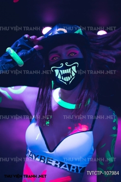 Tranh dán tường City Punk - Neon