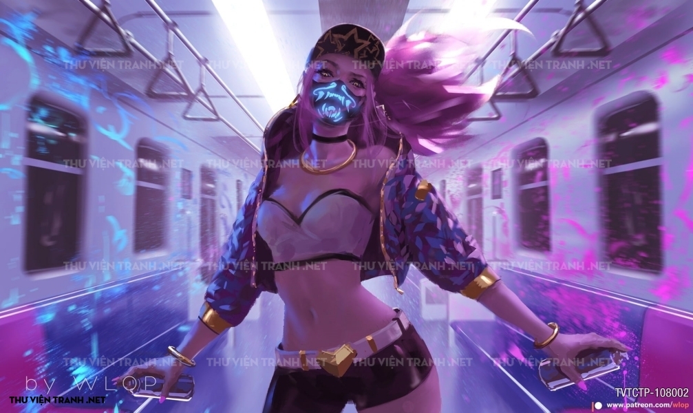 Tranh dán tường City Punk - Neon 1