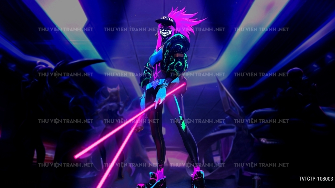 Tranh dán tường City Punk - Neon 1
