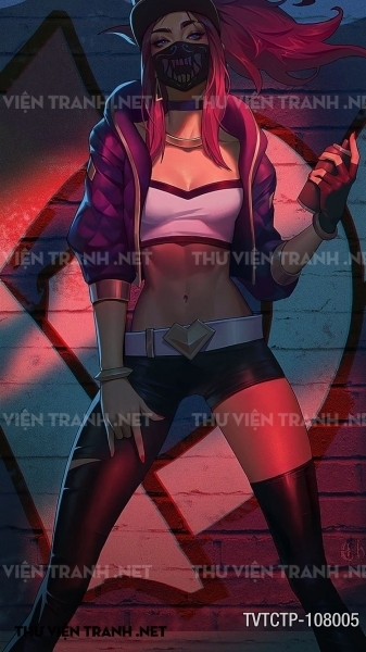 Tranh dán tường City Punk - Neon