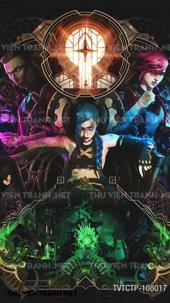 Tranh dán tường City Punk - Neon 1