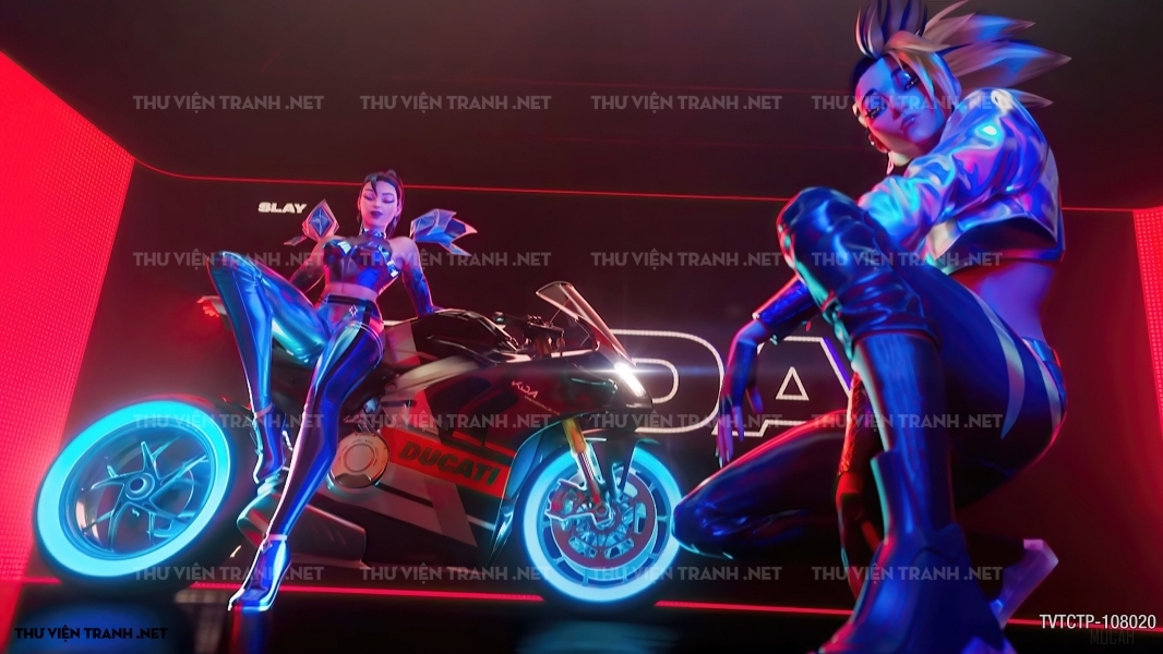 Tranh dán tường City Punk - Neon 1