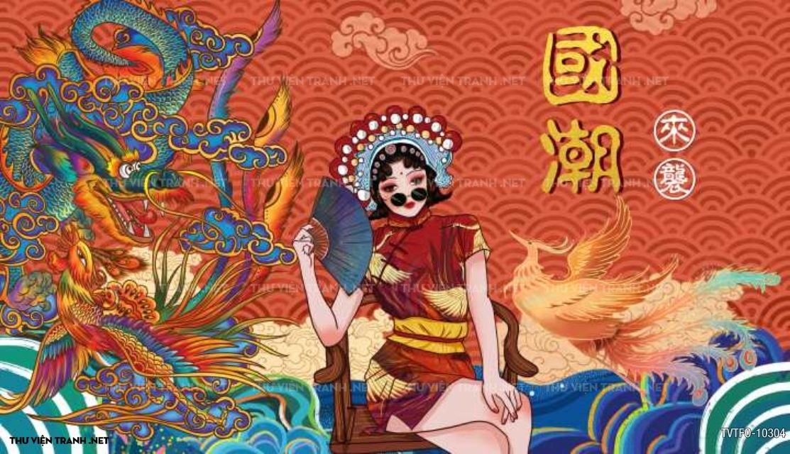Tranh quán ăn Trung Hoa