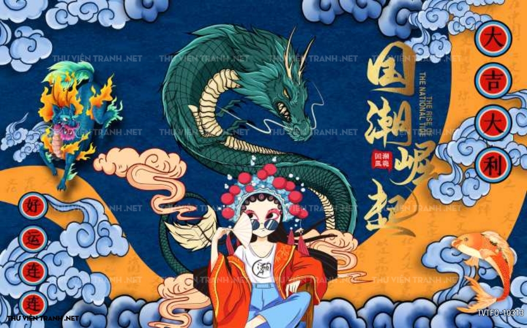 Tranh quán ăn Trung Hoa