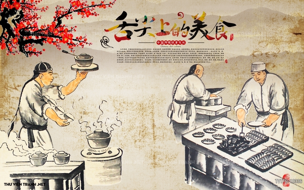 Tranh quán ăn Trung Hoa 2