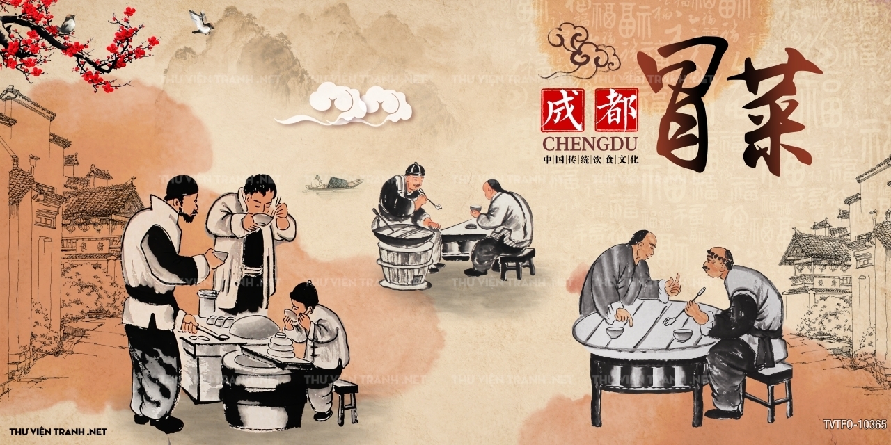 Tranh quán ăn Trung Hoa 2