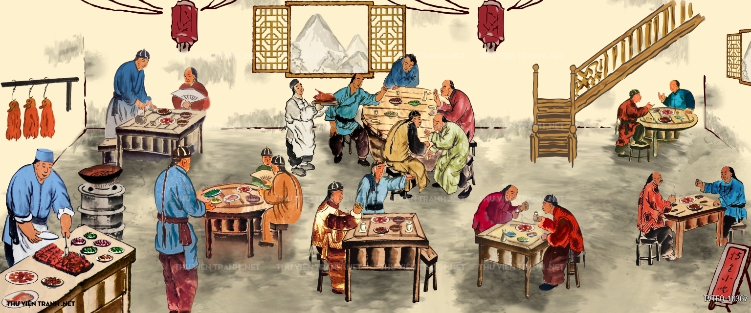 Tranh quán ăn Trung Hoa 2