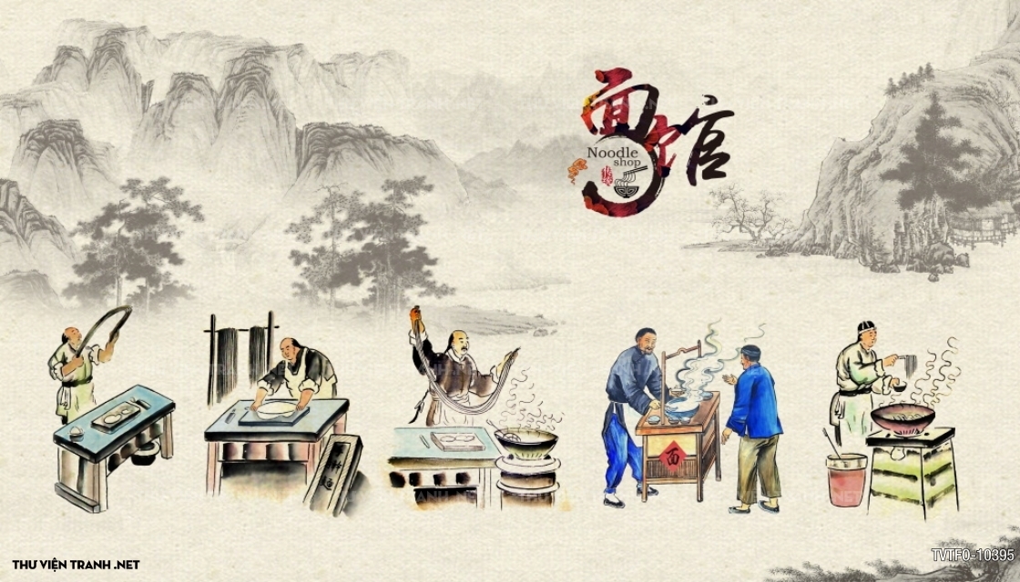 Tranh quán ăn Trung Hoa 2