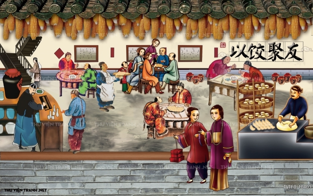 Tranh quán ăn Trung Hoa 2