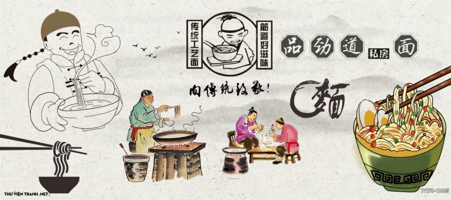 Tranh quán ăn Trung Hoa 2