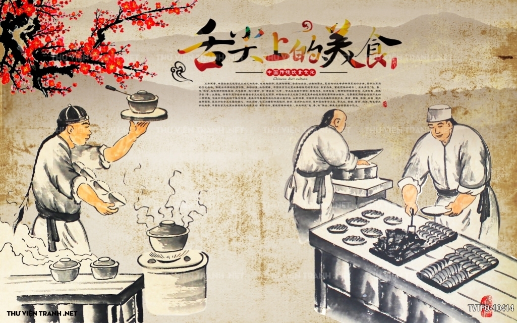 Tranh quán ăn Trung Hoa 2