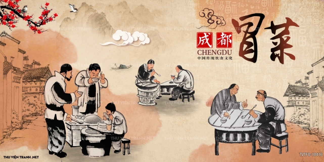 Tranh quán ăn Trung Hoa 2