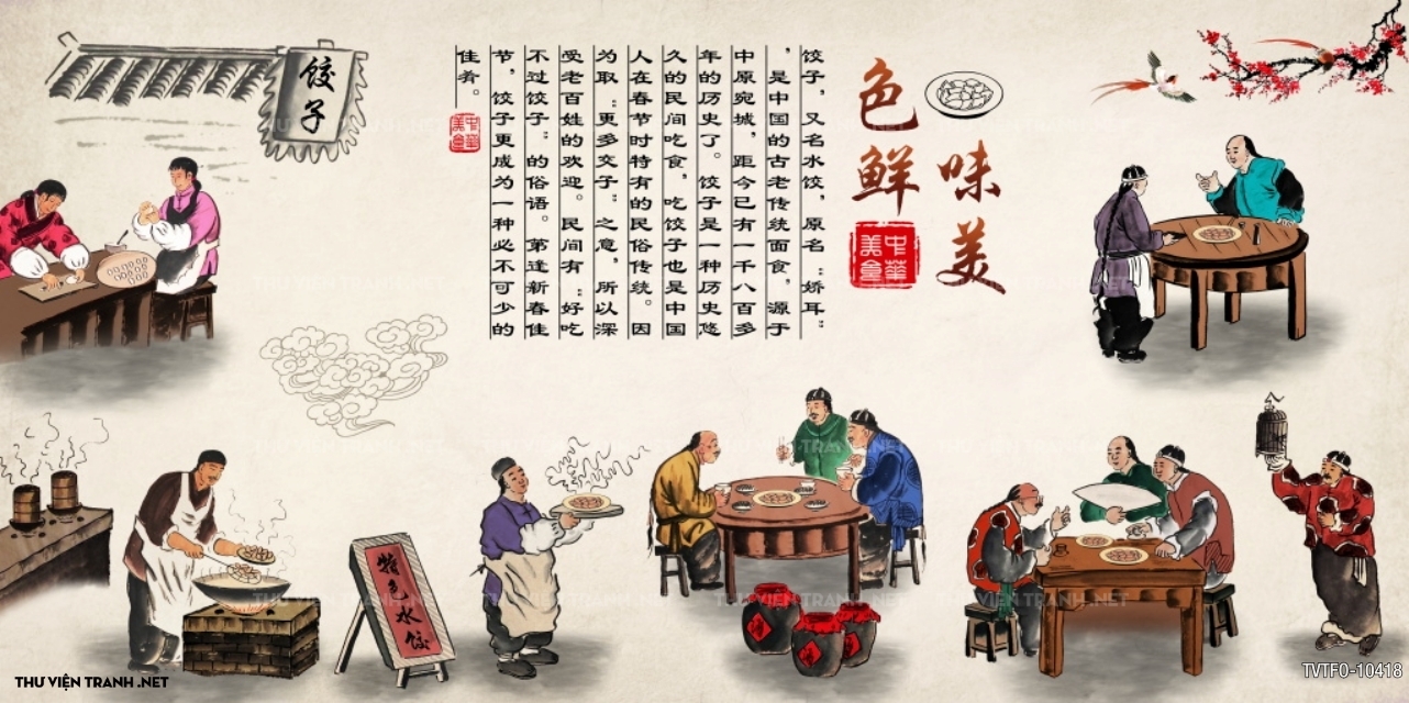 Tranh quán ăn Trung Hoa 2