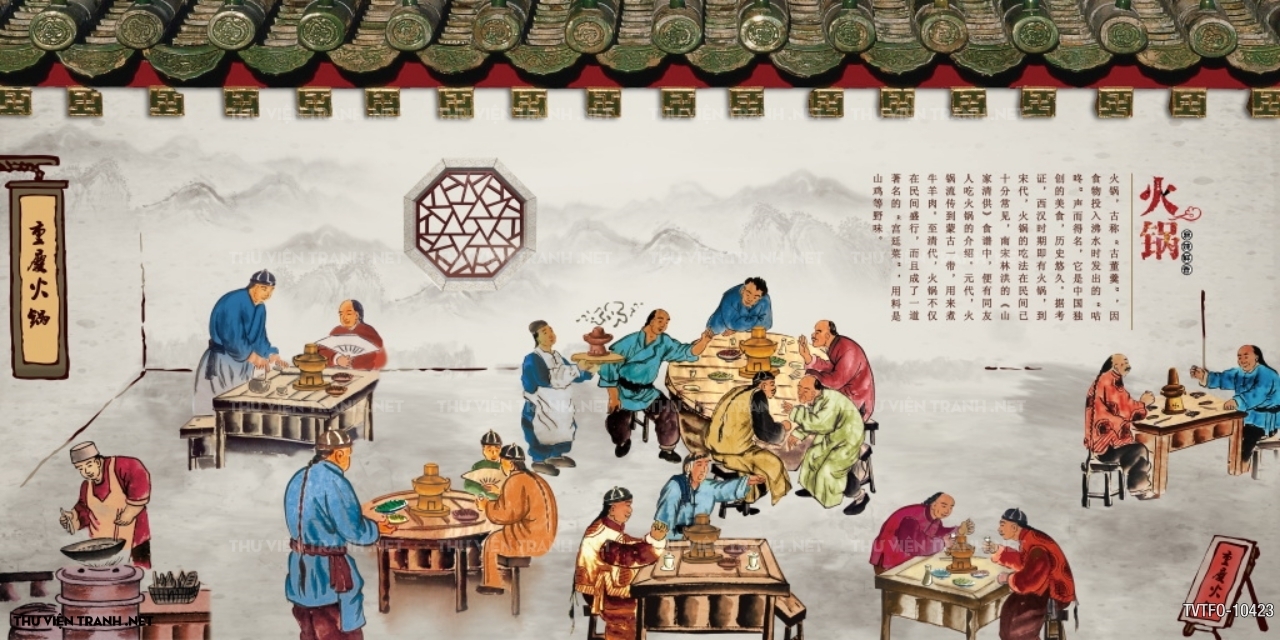 Tranh quán ăn Trung Hoa 3