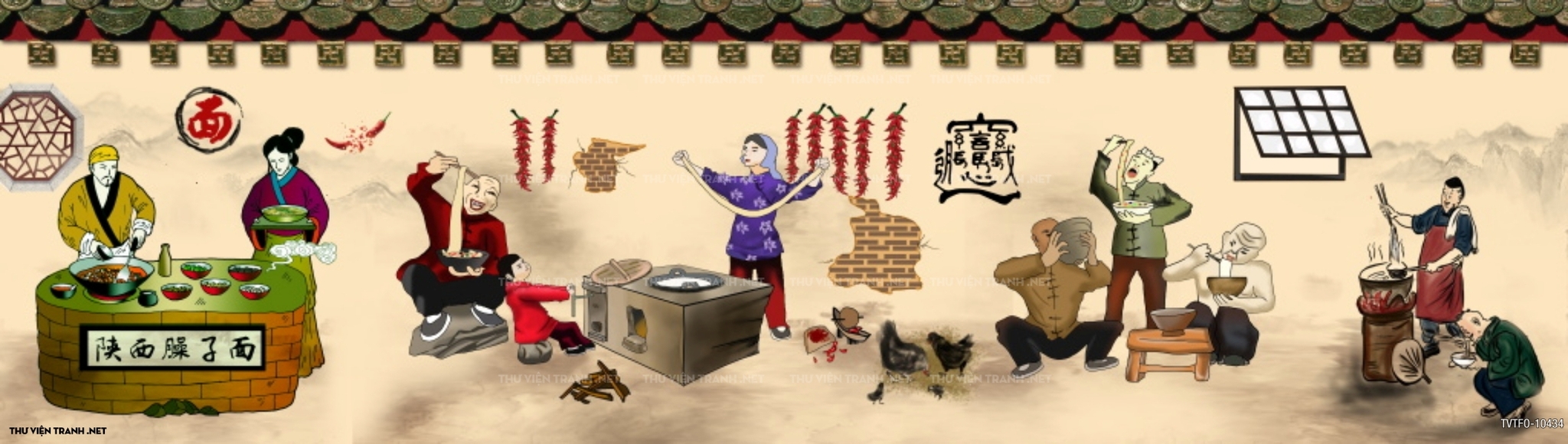 Tranh quán ăn Trung Hoa 3