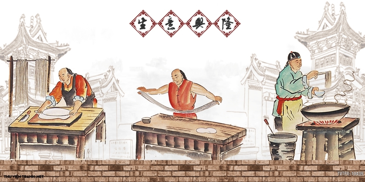 Tranh quán ăn Trung Hoa 3
