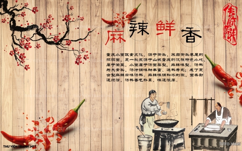 Tranh quán ăn Trung Hoa 3