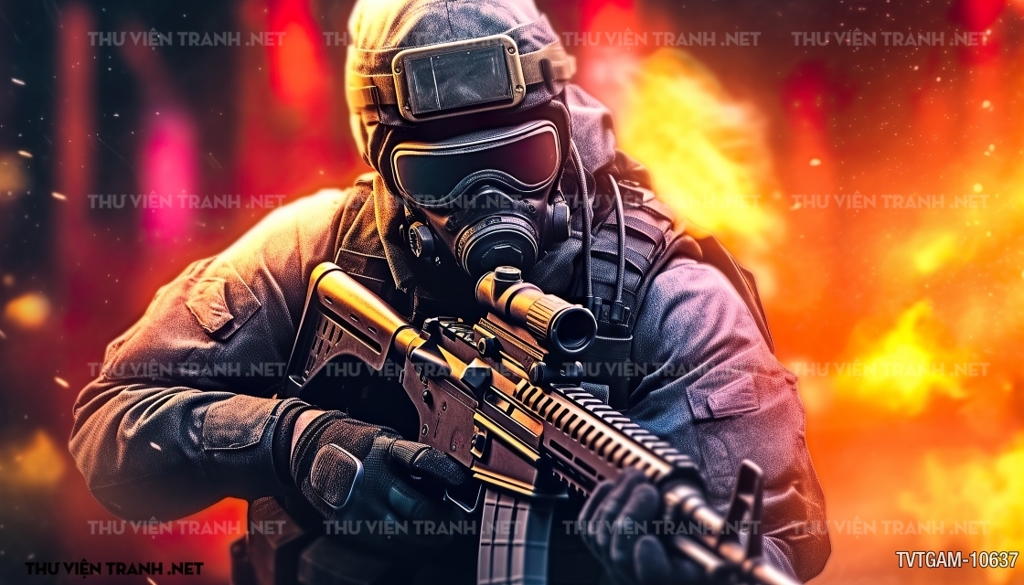 Tranh dán tường quán Game