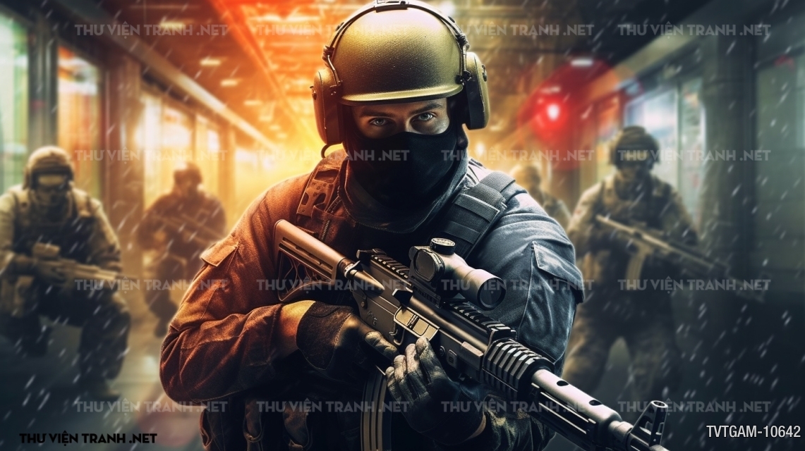 Tranh dán tường quán Game