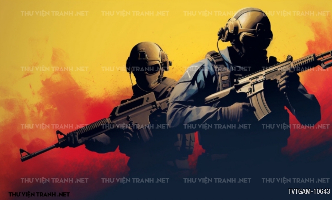 Tranh dán tường quán Game