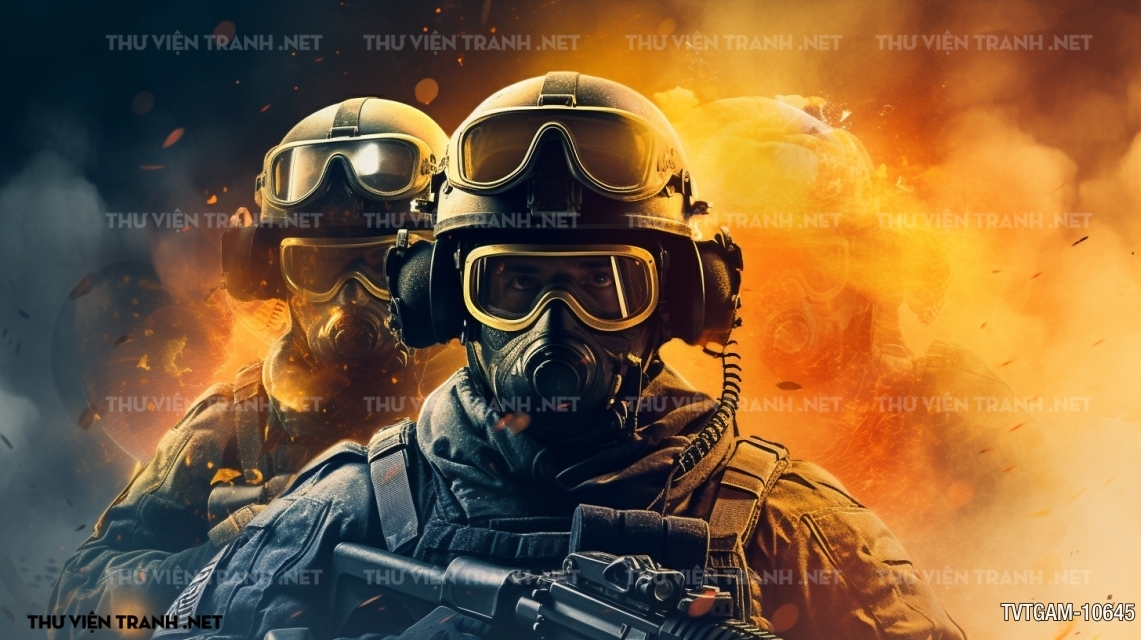 Tranh dán tường quán Game