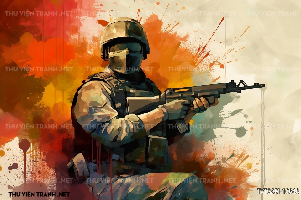 Tranh dán tường quán Game