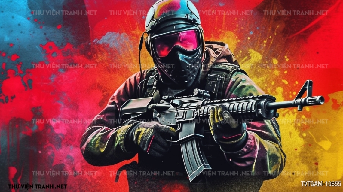 Tranh dán tường dành cho Quán Game