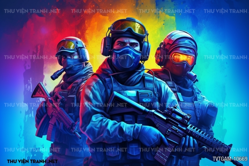 Tranh dán tường dành cho Quán Game