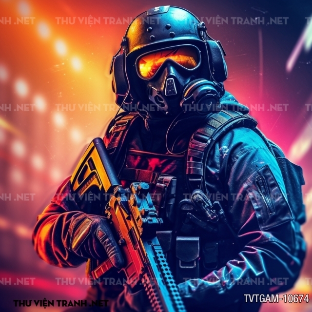 tranh dán tường game counter strike