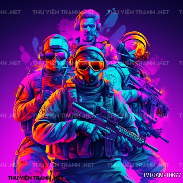 Tranh dán tường dành cho Quán Game