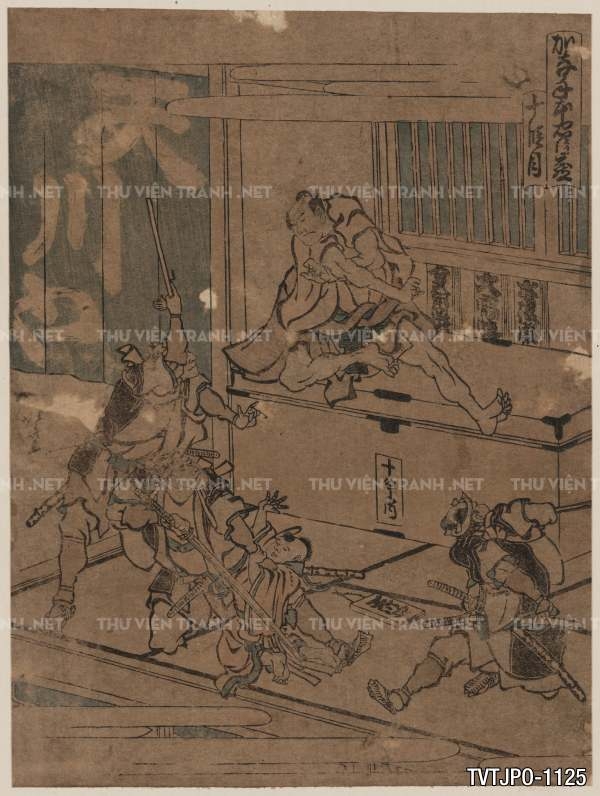 Tranh Nhật Bản  cổ Ukiyo-e -Ancient Japanese woodblock prints.